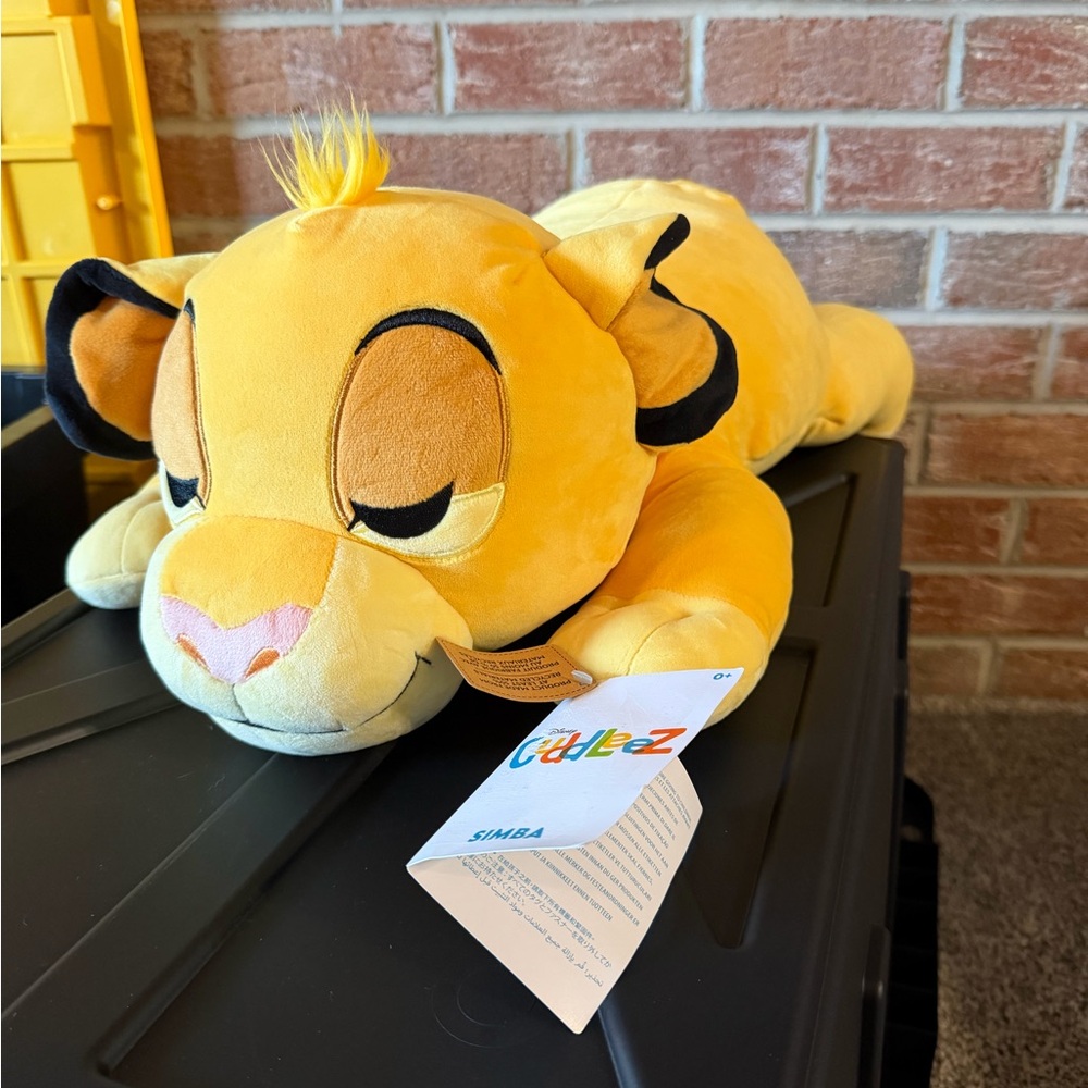 NEW NWT Disney Simba Plush Toy - Yellow Soft Cuddly Stuffed Animal